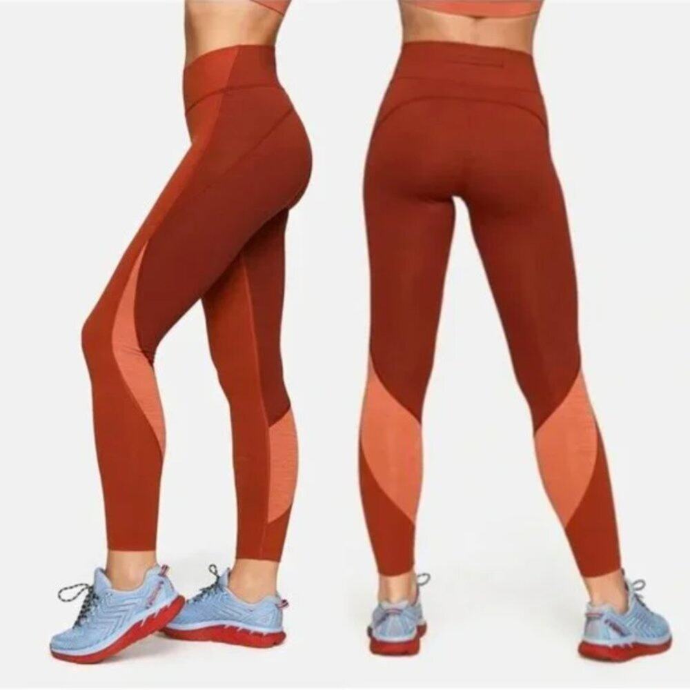 Outdoor Voices Red High Rise Techsweat Zoom Leggings